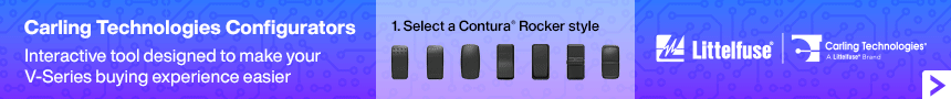 Carling Technologies V-Series Contura Sealed Rocker Switches