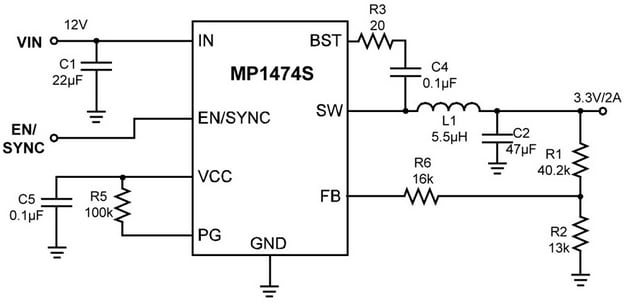 Monolithic Power Systems (MPS) MP1475S & MP1474S Synchronous Step-Down Converters
