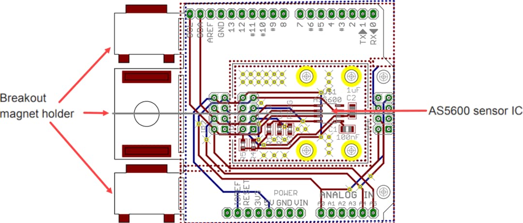 ams OSRAM AS5600-POTUINO Shield