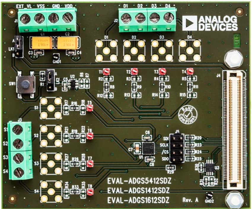 Analog Devices Inc. EVAL-ADGS1412SDZ Board for ADGS1412 SPI Switch