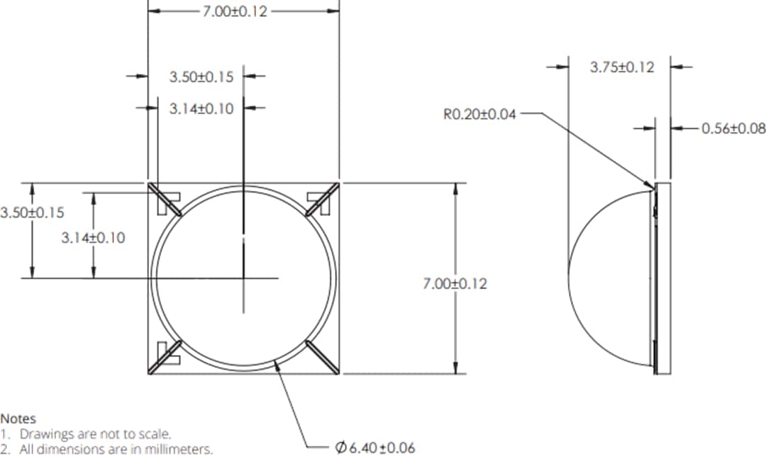 Mechanical Drawing - Lumileds LUXEON MX LED Module