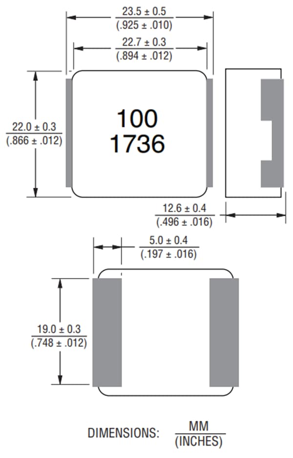 Chart - Bourns SRP2313AA Shielded Power Inductors