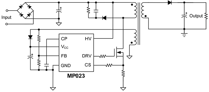 Monolithic Power Systems (MPS) MP023 Primary Side CC/CV Controller