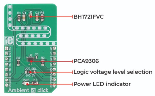 Block Diagram - Mikroe MIKROE-3199 Ambient 4 Click