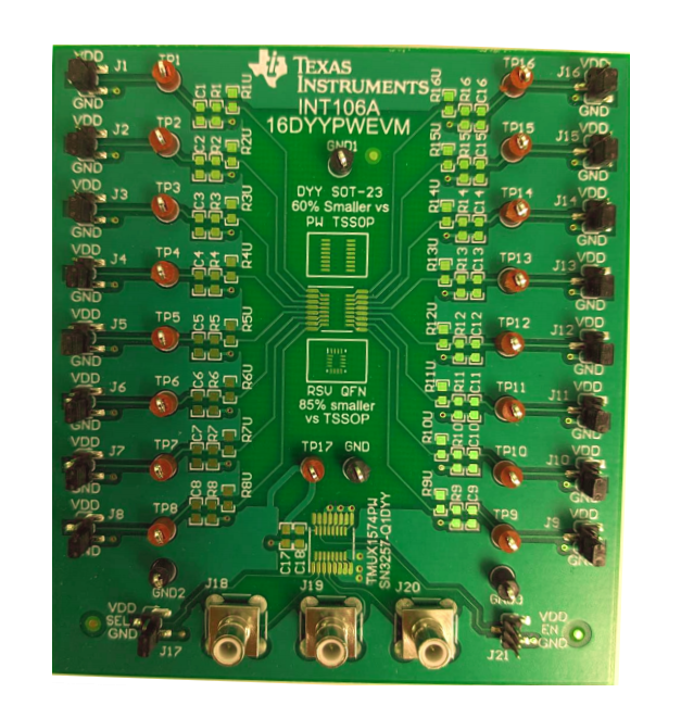 Location Circuit - Texas Instruments 16DYYPWEVM Test Board