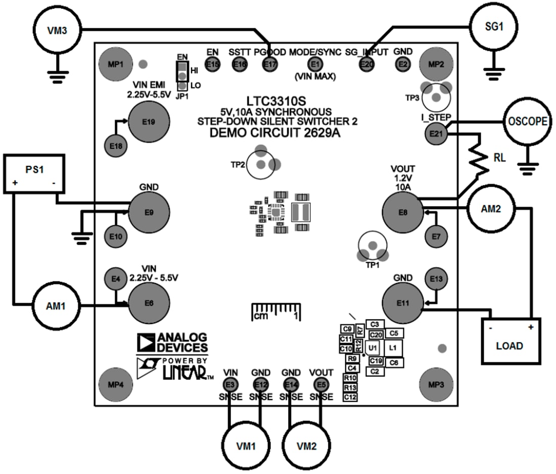 Schematic - Analog Devices Inc. DC2629A Demo Board for LTC3310S