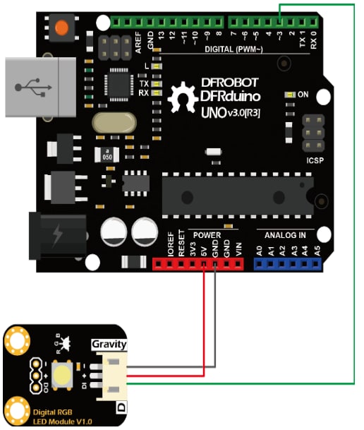 DFRobot DFR0605 Gravity Digital RGB LED Module