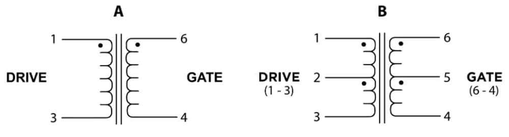 Schematic - ICE Components GT07 Gate Drive Transformers