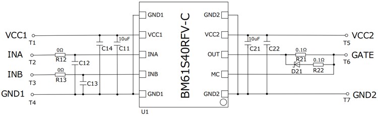 Schematic - ROHM Semiconductor BM61S40RFV-EVK001 Evaluation Board