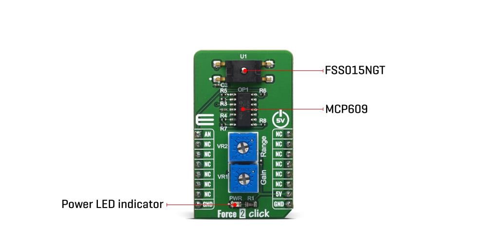 Block Diagram - Mikroe Force 2 Click