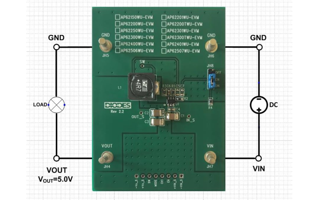 Diodes Incorporated AP6230x-EVM Evaluation Boards