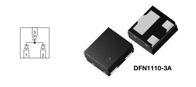 Application Circuit Diagram - Vishay Semiconductors VCAN24A2 BiSy Dual-Line ESD Protection Diodes
