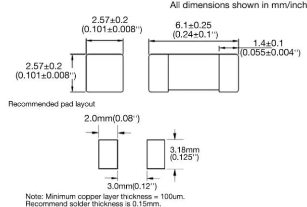 Schematic - Bel Fuse 0ACA Series Surface Mount Fuses