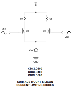 Application Circuit Diagram - Central Semiconductor CDCLD Current Regulator Diodes
