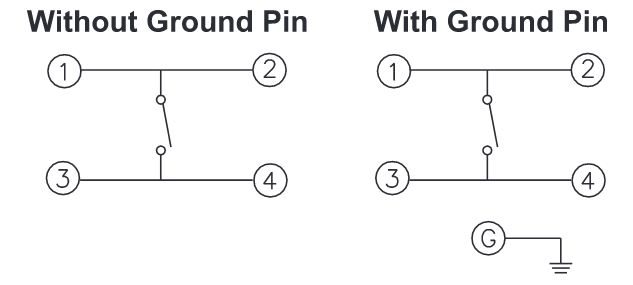 Schematic - Diptronics DTS(G)-6 Series Tactile Switches