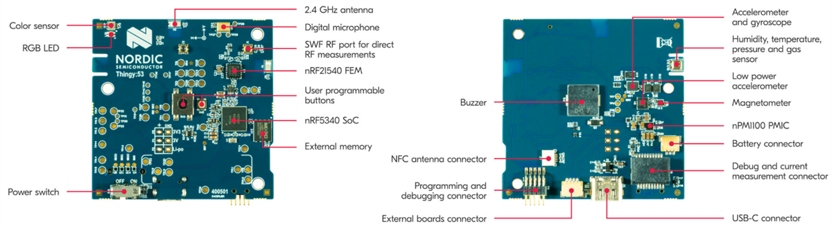 Nordic Semiconductor Thingy:53 Rapid Prototyping Platform
