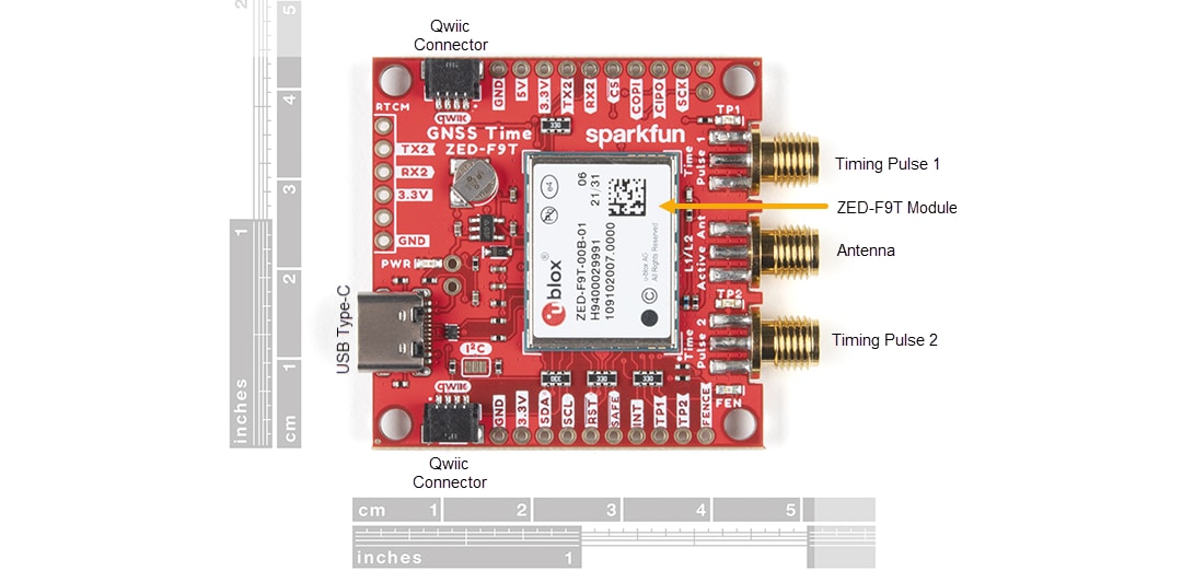 SparkFun GNSS ZED-F9T Timing Breakout (GPS-18774)