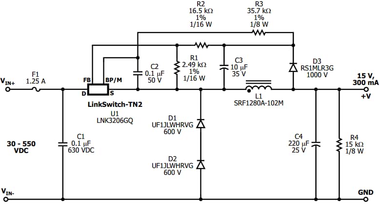 Power Integrations LinkSwitch™-TN2Q Automotive Switchers
