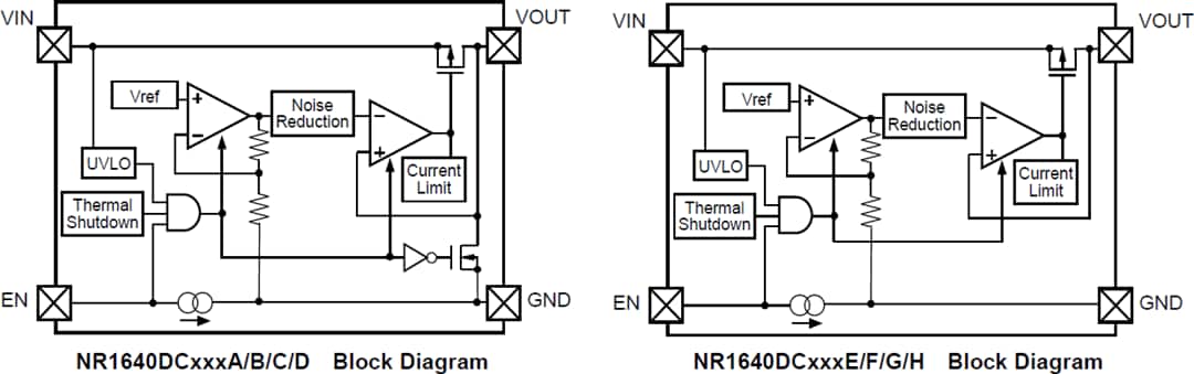 Block Diagram - Nisshinbo NR1640 Ultra-Low-Noise Voltage Regulator