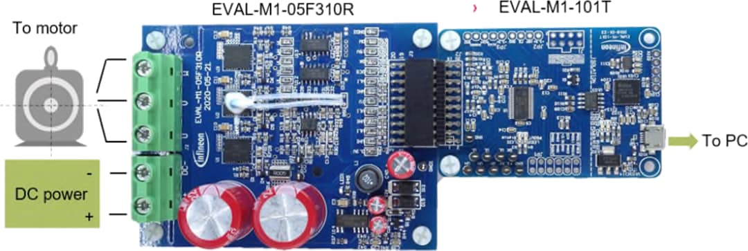 Infineon Technologies EVAL-M1-05F310R iMOTION™ MADK Evaluation Board