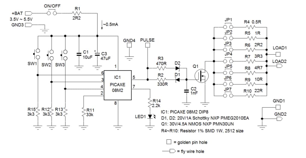 Schematic - Richtek RD0004 Load Transient Tool