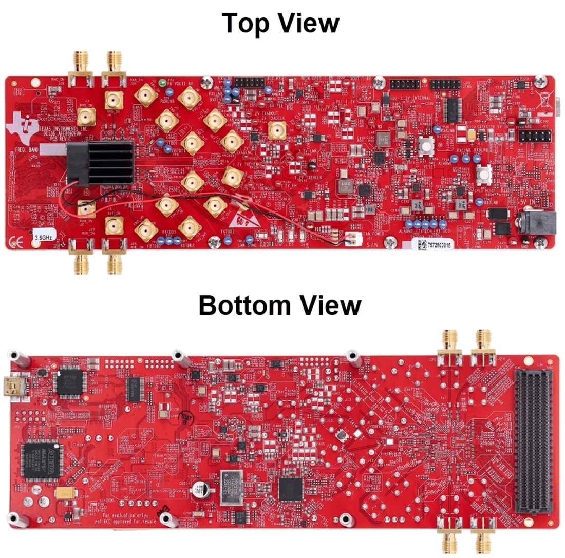 Mechanical Drawing - Texas Instruments AFE8030-3P5EVM RF Transceiver Evaluation Module