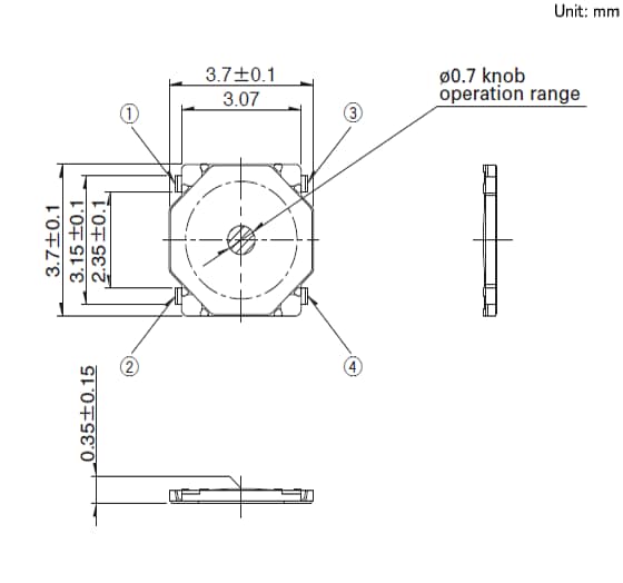 Alps Alpine SKRW Low-Profile TACT Switches