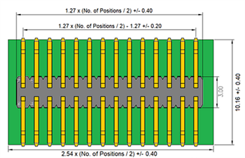 Mechanical Drawing - Chip Quik DIP300 SOIC Adapters
