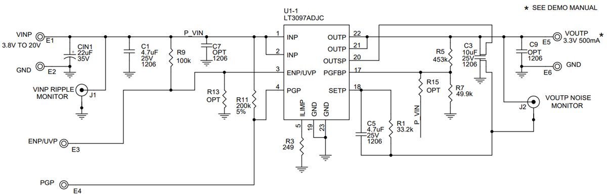 Schematic - Analog Devices Inc. EVAL-LT3097-AZ Evaluation Board
