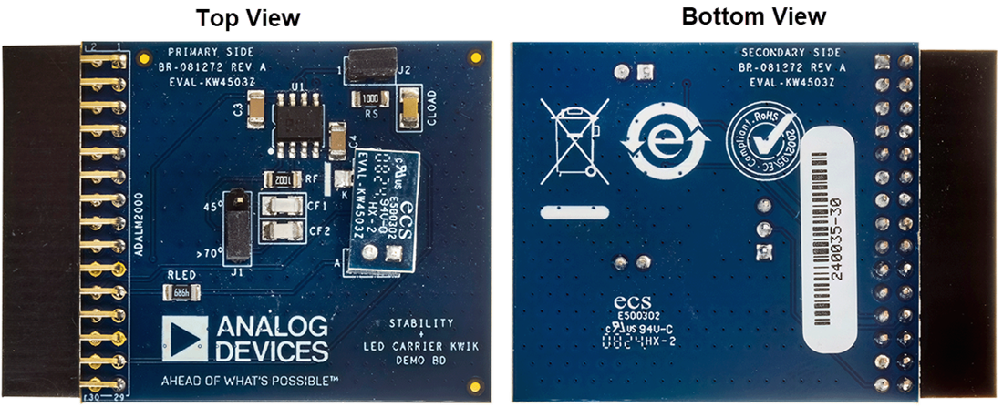 Mechanical Drawing - Analog Devices Inc. EVAL-KW4503Z KWIK Demo Board