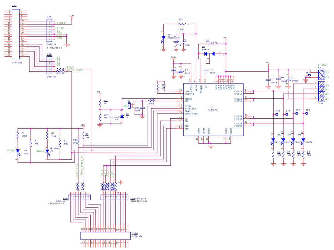 STMicroelectronics EVL6472 Stepper Motor Driver Evaluation Board