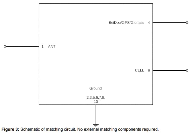 Schematic - Qualcomm RF360 B8666 Micro-Acoustic Extractor