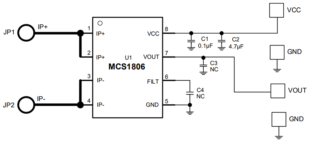 Schematic - Monolithic Power Systems (MPS) EVCS1806-S-X-Y-00A Evaluation Boards