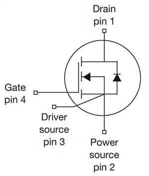 Application Circuit Diagram - Vishay Semiconductors MXP120A MaxSiC™ 1200V N-Channel MOSFETs
