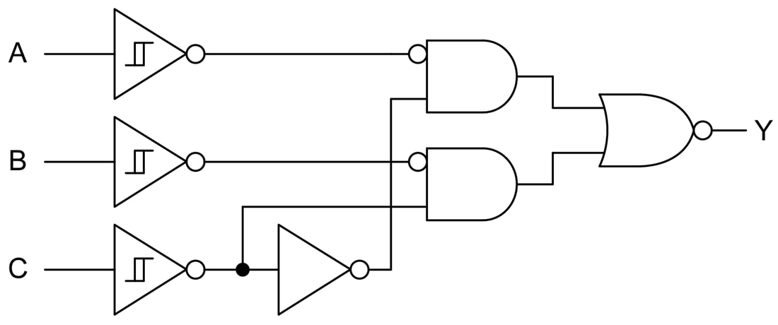Block Diagram - Texas Instruments SN74LV3T98-EP Configurable Multi-Function Gates