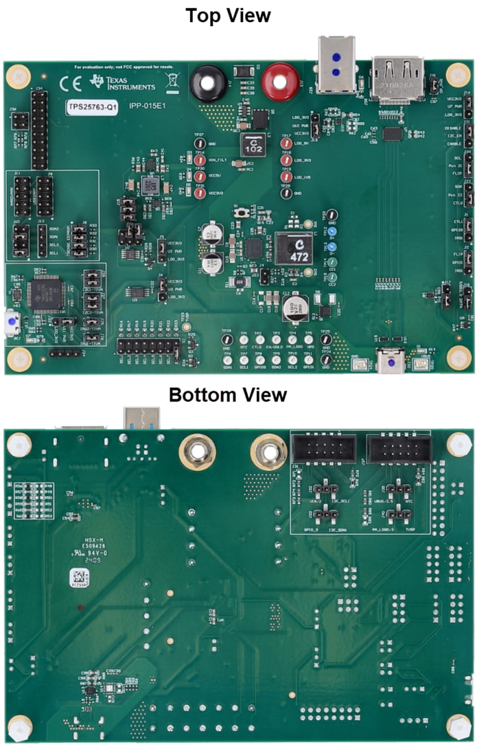 Mechanical Drawing - Texas Instruments TPS25763DQ1EVM Evaluation Module (EVM)
