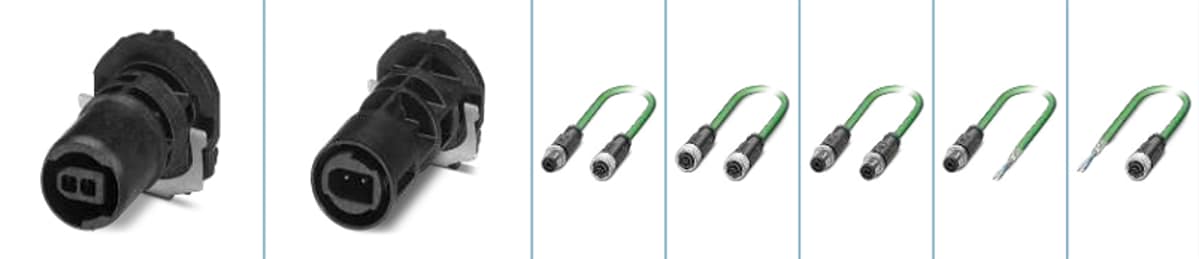 Chart - Phoenix Contact ONEPAIR SPE M12 Connectors & Cables