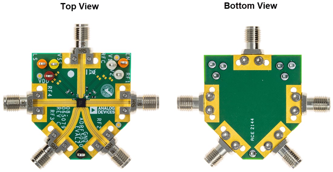 Mechanical Drawing - Analog Devices Inc. ADRF5050-EVALZ Evaluation Board