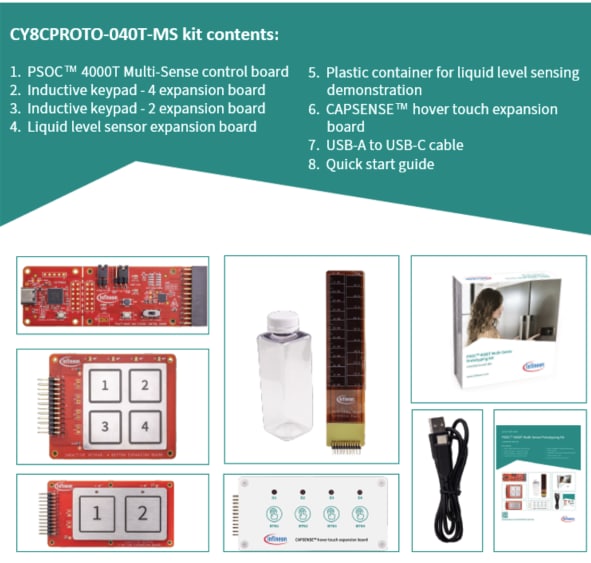 Infineon Technologies CY8CPROTO-040T-MS Multi-Sense Prototyping Kit