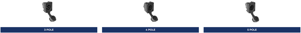 Amphenol Audio AX Series IP65-Rated XLR Connectors