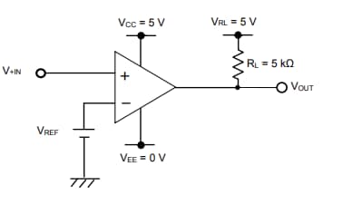 Application Circuit Diagram - ROHM Semiconductor LM2903EZ Automotive Ground Sense Comparator