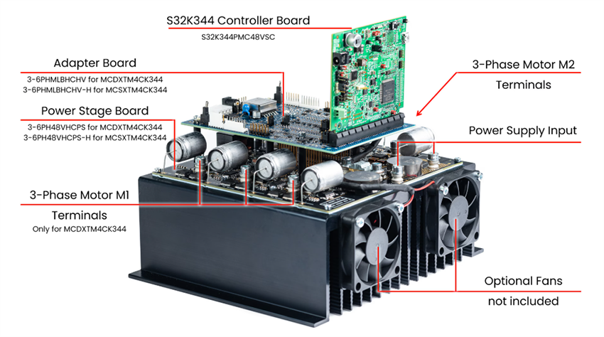 Mechanical Drawing - NXP Semiconductors S32K344 Motor Control Development Kits